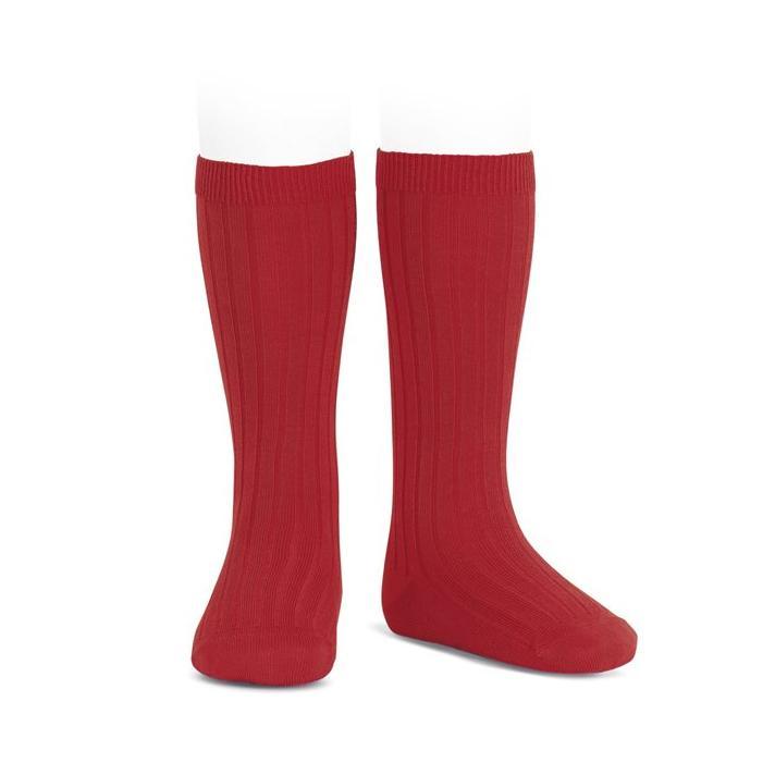 Condor Ribbed Knee Socks (red , blue, and pink available. - Breckenridge Baby