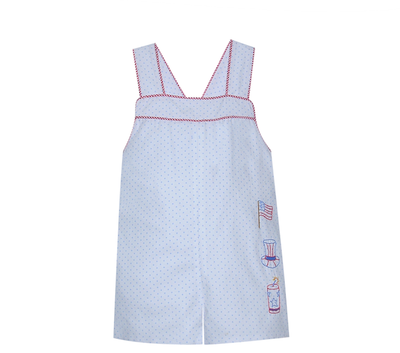 Blue Christian Shortall - Patriotic - Breckenridge Baby