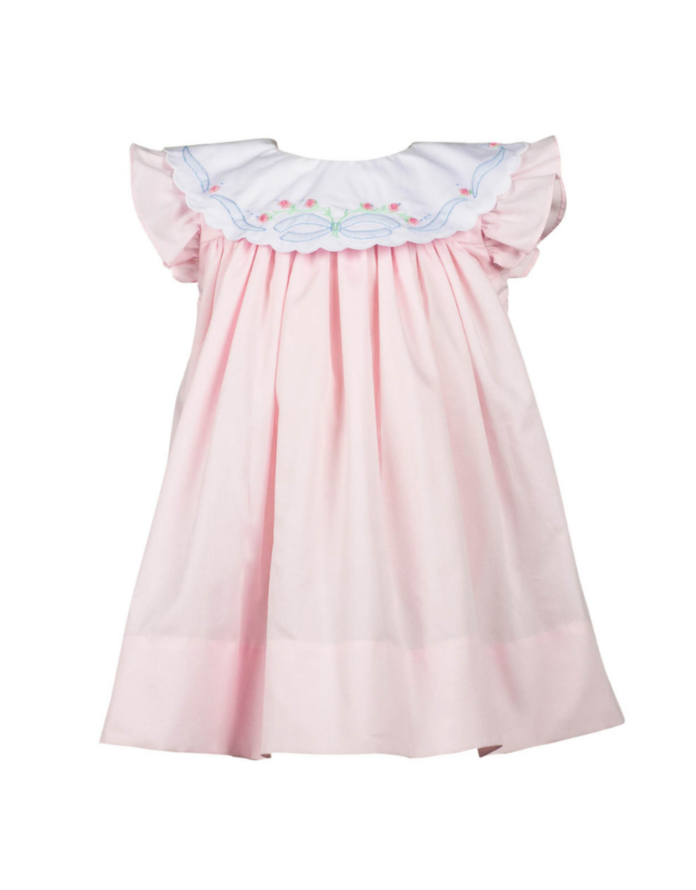 Paloma Dress - Pink Shadow Embroidered - Breckenridge Baby
