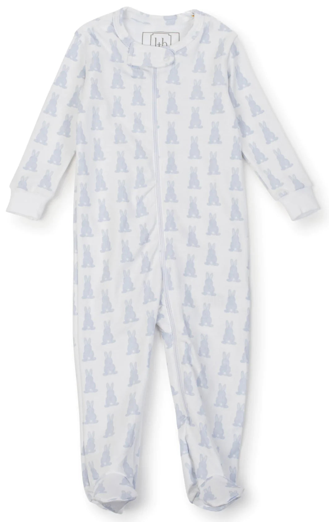 Parker Zipper Pajama - Bunny Tails Blue - Breckenridge Baby