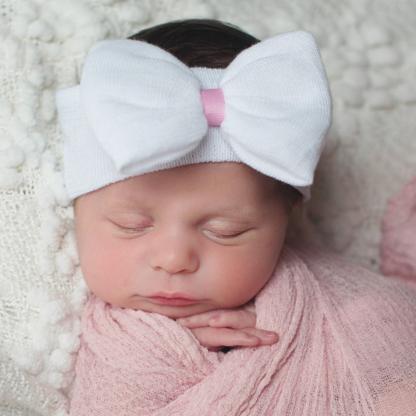 ilybean Nursery Newborn Girl White Headband - Breckenridge Baby